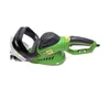 A green and black electric hedge trimmer is shown against a white background. Produktbild-Vorschau