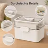 Medikamentenbox Organizer 3 Ebenen, große Erste Hilfe Box Produktbild-Vorschau 3