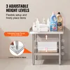 SucceBuy Table de travail 24 x 24 x 26 pouces en acier Voir les images du produit 5