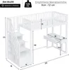 OKWISH Lit Mezzanine 90x200 Enfant avec Bureau Voir les images du produit 4