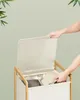 SONGMICS Wäschesammler mit Deckel, 2 Fächer Wäschekorb mit Produktbild-Vorschau 7
