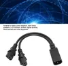 IEC320 C14 na 2 x C13 zásuvku, síťový kabel s Y Náhled obrázku produktu 4