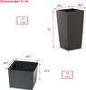 nabbi Blumentopf aus Kunststoff DRTS300 30 cm - Braun Produktbild-Vorschau 7