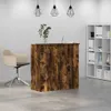 Biurko Recepcyjne Dąb Wędzony 100X50X103,5 Cm Drewno Podgląd zdjęcia produktu 4