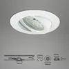 LED Einbauleuchten Dimmbar Schwenkbar 3er Set 5,5 W weiß Produktbild-Vorschau 7