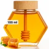 Pot à Miel 100 ml avec Couvercle Bambou & Cuillère Intégrée Voir les images du produit 1