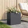 vidaXL Vaso da giardino antracite, 50 x 30 x 40 cm Anteprima dell’immagine prodotto 2