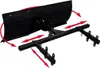 A black snow plow attachment for a vehicle, shown from a slightly elevated angle against a white background. Red arrows indicate movement and adjustment capabilities. Náhľad obrázku produktu