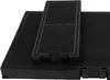 Two black carbon filters for a range hood are stacked on a white background. Produktbild-Vorschau