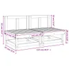 vidaXL Sofa ogrodowa 2 szt. Białe lite drewno sosnowe Podgląd zdjęcia produktu 11