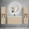 Badezimmermöbel 100cm CINIC-Serie Mineralguss Waschtisch Produktbild-Vorschau 7