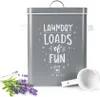 Boîte à lessive 6L Boîte métallique avec couvercle et pelle Voir les images du produit 1
