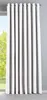 A white curtain hanging in front of a window. Produktbild-Vorschau