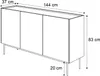 ESSENCE 3D K144 Dreitürige Kommode Kaschmir / Eiche Linea Produktbild-Vorschau 8