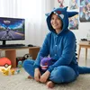 Pyjama Onesie Kigurumi Kostüm für Erwachsene Blau Gengar Produktbild-Vorschau 9