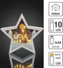 LED Stern weiß 3D Deko Winterszene beleuchtet Glas Produktbild-Vorschau 4