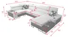 Moderne Wohnlandschaft U-Form Ecksofa MELODIE IV MAXI mit Produktbild-Vorschau 7