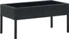 vidaXL Gartentisch Schwarz 75x40x37 cm Poly Rattan Produktbild-Vorschau 5