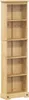 vidaXL Bücherregal Corona 46x20x170 cm Massivholz Kiefer Produktbild-Vorschau 1