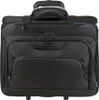 A black business notebook trolley with wheels and a retractable handle. Produktbild-Vorschau