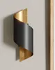 Lindby Wandleuchte Desirio, schwarz/gold, 24cm, G9, Metall Produktbild-Vorschau 3