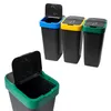 Cestino per rifiuti con coperchio basculante - set di 3 - Anteprima dell’immagine prodotto 4