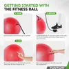 Tunturi Anti Burst Fitness Ball avec Pompe - Ballon de yoga Voir les images du produit 5