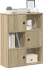 vidaXL Knihovna Sonoma dub 60x24x76,5 cm Materiál na bázi Náhled obrázku produktu 2