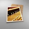 Gerahmtes Poster - Rahmen in heller Eiche - Klavier Musik Produktbild-Vorschau 3