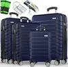tillvex® Reisekoffer Set 4-TLG. + Gepäckwaage, 8X Produktbild-Vorschau 1