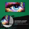 Leinwand Uhr Küche Wohnzimmer Bild 60x30 weibliches Auge Produktbild-Vorschau 5