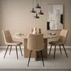 ML-Design set di 4 sedie per sala da pranzo marrone chiaro, Anteprima dell’immagine prodotto 9