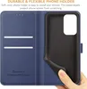 Samsung Galaxy A53 5G Handyhülle Blau Leder Tasche Flipcase Produktbild-Vorschau 6