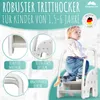 WOLKENGLÜCK® Tritthocker Kinder (3 Stufen) - Rutschfester Produktbild-Vorschau 2