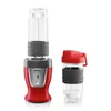 A red personal blender and a separate blending cup are displayed against a white background. Produktbild-Vorschau