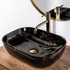 Umywalka nablatowa Rea Belinda Black Marble shiny Podgląd zdjęcia produktu 5