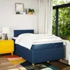 Boxspringbett mit Matratze Blau 120x200 cm Stoff Produktbild-Vorschau 3