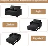 Rozkładana sofa Merax 2 w 1 z funkcją wysuwania, Podgląd zdjęcia produktu 3
