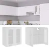 vidaXL Závesná sklenená skrinka Lyon White 60x31x60 cm Náhľad obrázku produktu 2