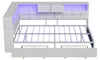 Łóżko tapicerowane UnboxG, 140x200 cm, białe, podwójne, z 2 Podgląd zdjęcia produktu 15