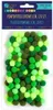 Pompons en polyester vert 1cm 120pcs Voir les images du produit 1