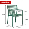Sedia da giardino Floordirekt Terrano, impilabile in Anteprima dell’immagine prodotto 2