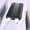 A black Awei power bank is shown charging two smartphones, with white cables connecting them. Náhled obrázku produktu