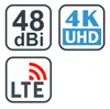 Evolveo Jade 2 LTE, Buitenantenne, Zwart, 10 meter, 48 dBi, Productafbeelding-voorbeeld 4