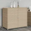 Mobile da giardino Beige 83x45x76 cm Poly rattan Anteprima dell’immagine prodotto 9