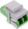 InLine LWL Keystone Snap-in Kupplung weiß, Duplex LC/LC, Produktbild-Vorschau 1