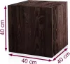 Colonne en bois 40x40x40 cm, colonne pour fleurs, colonne Voir les images du produit 2