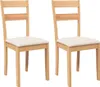 vidaXL Chaises de salle à manger avec coussins 2 pcs. Voir les images du produit 1