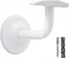 A white handrail bracket and mounting hardware are shown against a white background. Náhled obrázku produktu