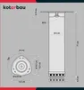 Diagrams and measurements of a table leg. Voir les images du produit